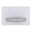 Geberit Sigma50 bedieningsplaat - 2-toets spoeling - vierkant - wit/glans chroom SW259166