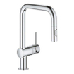 GROHE Minta Mitigeur de cuisine - bec orientable/extensible - 2 types de jet - chrome SW225334