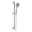 Nemo Start Lugo ensemble barre de douche complet 650 mm avec fixations flexible lisse en matière plastique 1 jet avec coulisse chromé SW291658