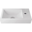 Nemo Spring Keyna lave-mains 40x 22cm solid surface trou de robinet droite blanc SW286373