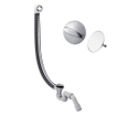 Hansgrohe Flexaplus garniture de baignoire - ouverture d'évacuation D52mm - raccord D40/D50mm - pour baignoires spéciales - avec set de finition - chrome SW293089