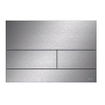 Tece square ii panneau de commande technologie double affleurante avec cadre de montage métal acier inoxydable brossé SW295879