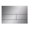 Tece Square II plaque de commande duospoel technique incl. cadre d'encastrement métal inox brossé SW295879