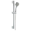 Nemo Start Lugo ensemble barre de douche complet 650 mm avec fixations flexible lisse en matière plastique 1 jet avec coulisse chromé SW291658