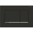 Geberit Sigma20 plaque de commande - chasse à 2 touches - carré - chrome noir mat SW242685