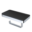 Geesa Frame Porte-rouleau de papier toilette avec tablette Noir SW399670