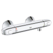 GROHE Grohtherm 1000 New Robinet de douche thermostatique sans inverseur avec connexions entraxe 15cm EcoJoy et poignée de volume avec bouton Eco chrome 0442503