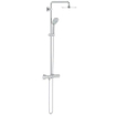 GROHE Euphoria Colonne de douche thermostatique avec douche de tête Euphoria 21cm et douchette à main Massage chrome 0436201