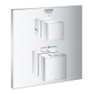 GROHE Grohtherm cube Kit d'habillage pour mitigeur thermostatique encastré avec inverseur pour douche à main et de tête chromé SW285817