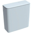 Geberit Duobloc Corps de seau de yacht 400x140x405 mm avec bouchon de rinçage avec bouchon à vis plastique blanc raccordement à l'alimentation en eau sur le côté ou au milieu à l'arrière SW89970
