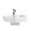 Nemo Spring Sun lavabo 560 x 450 mm porcelaine pré-percé trou de robinetterie central avec trop-plein blanc SW285823