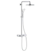 GROHE Euphoria smartcontrol Ensemble de douche pluie apparent - pomme de douche ronde 26cm - 2 fonctions - douchette ronde - chrome SW209452