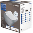 Duravit DuraStyle pack WC suspendu fond profond sans bride avec fixation dissimulée 37x62cm incl. abattant WC douche Slim Sensowash blanc SW85526