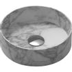 Nemo Stock Java Marble Vasque à poser ronde 38x38x11cm marbre blanc SW287378