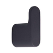 Nemo Stock - Scura - haak - enkel - wandmontage - 60 x 20 x 40 mm - messing - zwart soft touch SHOWROOMMODEL SHOW25934