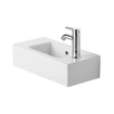 Duravit Vero Lave mains 50x25cm avec trou pour robinetterie droite et trop plein Blanc 0291635