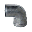 Burgerhout Bm fix coude d'évacuation en aluminium à paroi épaisse 90 degrés 80mm 1400495