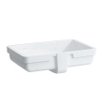 Laufen Living City lavabo encastré sous plan 49x31x15,5cm sans trou de robinet avec trop-plein bord supérieur meulé. céramique entièrement émaillée blanche 0083110