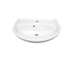Nemo Start Star lave-mains porcelaine 45x33cm 1 trou de robinet avec trop-plein blanc SW285898