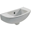 Nemo Spring Misto petit lave-mains 450 x 215 mm porcelaine blanc percé trou de robinet à gauche ou à droite avec trop-plein SW285646