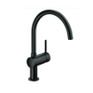 GROHE Minta Mitigeur de cuisine - haut - bec rond pivotant - noir mat SW67951