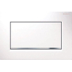 Geberit Sigma10 plaque de déclenchement - chasse à 2 touches - boutons rectangulaires - blanc/chrome brillant/blanc SW61794