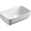 GO by Van Marcke Amon lavabo semi-plan 49x30x13.5cm rectangulaire porcelaine blanc SW293190