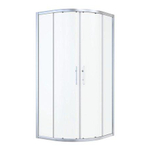 Nemo Start Profi douchecabine - 87x87x195cm - kwartrond - helder - veiligheidsglas - 5mm - schuifdeur - kwadrant - inbouwmaat 870-890mm - chroom SW877735