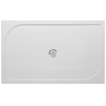 GO by Van Marcke Argon receveur de douche en polybéton gelcoat 1400x900x30 mm, rectangulaire, évacuation 90 mm, sans pieds, blanc SW288877