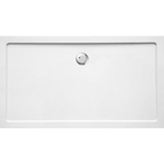 GO by Van Marcke Helion receveur de douche composite synthétique 160x90x3.5cm rectangulaire évacuation D90mm sans jeu de pieds blanc SW288803
