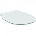 Ideal Standard Connect Air closetzitting met deksel met softclose dun wit/RVS SW75931
