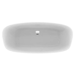 Ideal Standard Dea kunststof vrijstaand bad acryl ovaal 180x80cm met poten en overloop wit 0181211