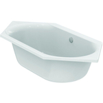 Ideal Standard Connect Air baignoire encastrée duo 190x90cm acrylique hexagonale blanche sans jeu de pieds SW89828