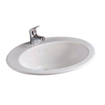 Nemo Start Star lavabo encastré 530 x 435 x 225 mm porcelaine blanc ovale pré-percé trou de robinet central avec trop-plein SW285637
