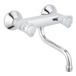 GROHE Costa L Robinet de cuisine mural avec poignées en métal chrome SW29733