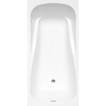 Nemo Spring Sereno baignoire encastrée acrylique 180x85x43cm bonde D52 235L blanc SW293412