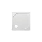 GO by Van Marcke Argon receveur de douche polybéton gelcoat 80x80x3cm carré évacuation D90mm sans jeu de pieds blanc SW288882