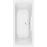 Nemo Start Monza inbouwbad - 180x80x44cm - duo - afvoer D52 - met potenstel - wit acryl SW294880
