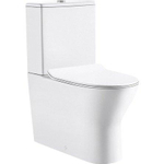 Nemo Go Tina PACK staand toilet zonder spoelrand met reservoir met Geberit spoelmechanisme met dunne softclose en takeoff zitting wit SW288421