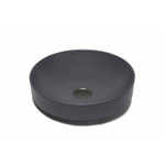 GO by Van Marcke vasque - 40x40x9cm - à poser - ronde - porcelaine mat anthracite SW1009755