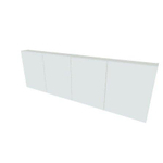 Nemo Spring Nebulo spiegelkast - 200x65x17.8cm - 4 deuren glazen leggers - met stopcontact - Minnesota Chocolat SW646673