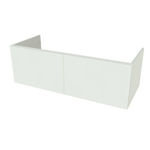 Nemo Start stella meuble bas b1200 x h400 x d495 mm 2 portes sans poignée couleur blanc SW282046