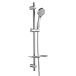 Nemo Spring Caluso ensemble barre de douche complet avec fixations réglable 3 jets avec curseur avec porte-savon chromé SW291677