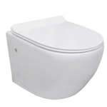 Nemo spring toilette murale purcompact pack sans rebord avec siège mince amovible softclose blanc SW641815