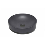 GO by Van Marcke vasque - 40x40x9cm - à poser - ronde - porcelaine mat noir SW1009737