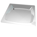 Go By Van Marcke Receveur de douche Acrylique blanc 80x80x15cm couleur stable conserve une brillance intacte insonorisant facile à nettoyer SW293714