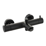 GO by Van Marcke Robinet de baignoire - 26,3cm - apparent - thermostatique - laiton noir mat SW856994