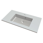 Nemo Spring Don lavabo-plan pour meuble marbre de synthèse 900x500x15mm blanc SW288931