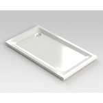 Nemo Spring Horus douchebak - 140x80x4.5cm - acryl - afvoer D90 - wit - zonder potenstel - dikte 4mm SW292919