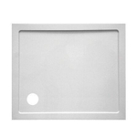 GO by Van Marcke Helion receveur de douche composite synthétique 100x90x3.5cm rectangulaire évacuation D90mm sans jeu de pieds blanc SW288828